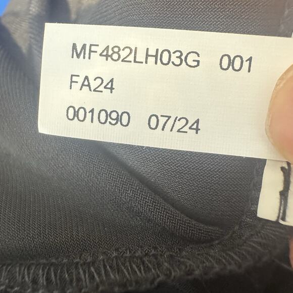 Michael Kors Sequin Matte Jersey Sleeveless Faux Wrap Mini Black Dress Sz XL New - Picture 16 of 16